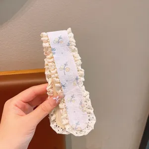 Kinder Blumen Spitzen Fransen Haarpad süsses Haar Styling Zubehör für den Alltag