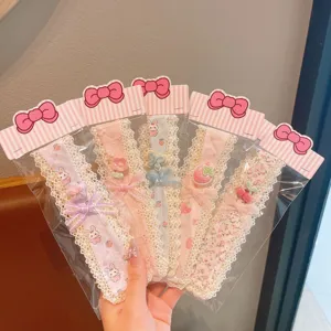 Cute kids floral lace hair bands pastoral style bang patches sweet hair accessories set