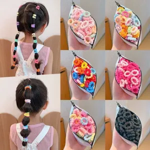 Candy color kids hair rubber bands cute elastic hair ties for girls hair styling accessories
