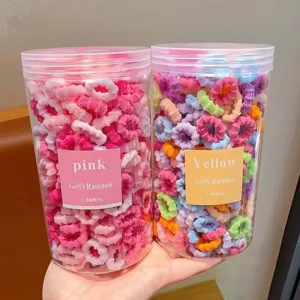 Kids Hair Ties Elastic Rubber Bands Colorful Hair Accessories Daily Hair Styling Soft Hair Ropes For Girls And Children