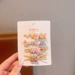 Süße koreanische Kinder Haarspangen Set, schöne Harz Entenschnabel Spangen für kleine Mädchen.