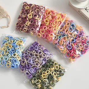 Kids Hair Ties High Elasticity Seamless Towel Rings Candy Color Hair Accessories For Toddler Girls Daily Hair Styling
