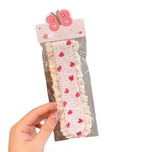 Kinder Haarpflege Magie Aufkleber Spitze Erdbeere Muster süßes Pony Patch Haar Styling Tool