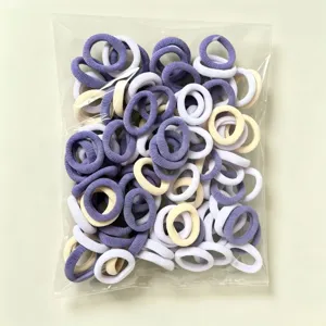 Colorful kids hair ties elastic hair bands bulk pack soft hair accessories for girls daily wear.