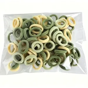 Colorful elastic hair ties for kids, soft rubber bands for toddler ponytails daily use.