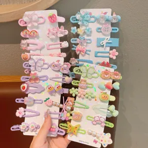 Süße Kinder Cartoon Haarklammern Set, bunte Haarnadeln Entenschnabel für Mädchen Haar-Accessoires.