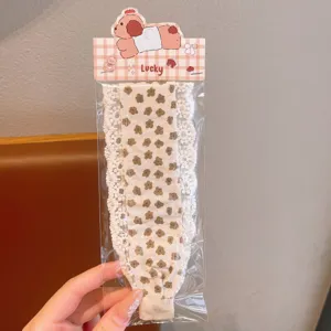 Süßes spitzen breites stirnband für damen und mädchen, magisches haar pony haarband zubehör.