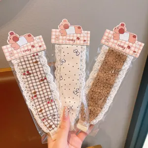 Süßes spitzen haarband zauberaufkleber stirnband für damen und kinder im täglichen leben.