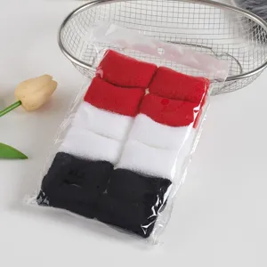 Nahtlose dicke Frottee Haargummis Set, weiche Strick Haargummis für tägliches Haarstyling.