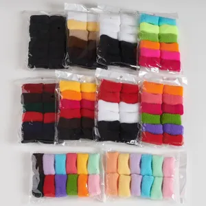 Nahtlose Verdickte Gestrickte Handtuch Haargummis Damen Elastische Rüschen Haar Seile Scrunchies Tägliches Haarschmuck Sortiment