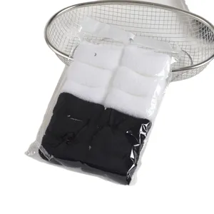 Nahtlose Frottee Haargummis schwarz weiss dicke elastische Pferdeschwanz Halter Zubehoer Set