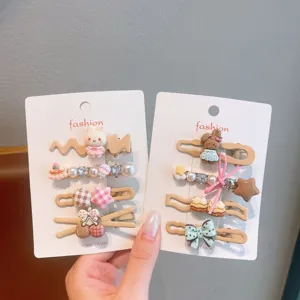 Süße Harz Haarklammern Set, süße Cartoon Entenschnabel Klammern für Mädchen Haaraccessoires.