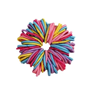 Colorful hair ties set for kids elastic rubber bands ponytail holders cute hair accessories