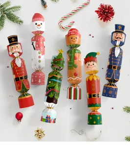 Christmas gift cracker boxes set festive candy packaging decorative paper boxes for holiday party