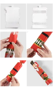 Christmas nutcracker candy gift boxes DIY paper cracker packaging set party decor