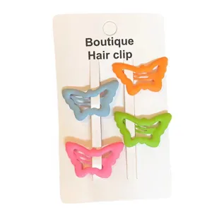 Süße bunte Schmetterling Haarklammern Set für Mädchen, schöne Bonbon Farbe Haarspangen Accessoires.