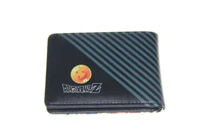 Dragon Ball Z bedruckte Herren PU Leder kurze Geldbörse mit praktischen Kartenfächern.