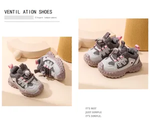 Atmungsaktive Mesh-Sportschuhe für Kleinkinder im Frühling und Herbst, rutschfeste Kinderschuhe.