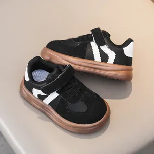 Kids black white sneakers casual fashion retro style comfortable non-slip children shoes