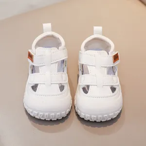 Breathable toddler summer sandals with soft sole cutout design for infants daily wear comfortable.