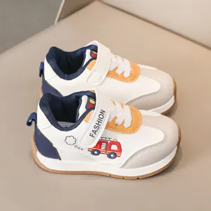 Παιδικά αθλητικά παπούτσια casual sneakers για νήπια με σκρατς και μαλακή άνετη σόλα