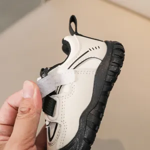 Peuter stapschoenen ademend zachte zool zwart wit baby schoenen herfst nieuw