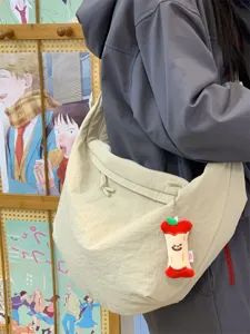 Sac bandoulière en nylon pour femme, grande capacité cabas sac de sport tendance.