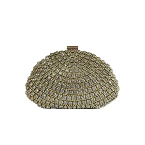 Gouden strass clutch avondtas voor vrouwen luxe sprankelende diamant feest handtas