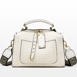 Vintage PU Leather Women Shoulder Bag Classic Top Handle Satchel Casual Handbag