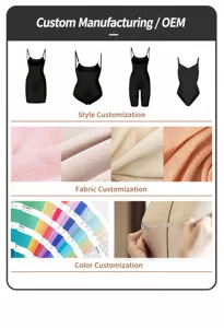 Custom women body shaper shapewear fabric color version OEM wholesale details image.