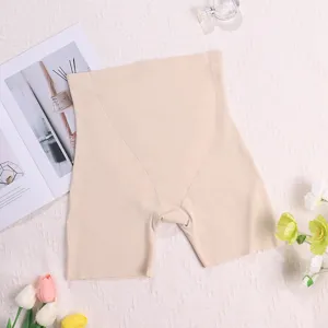 Mutanda pancera vita alta modellante senza cuciture slip snellente beige donna