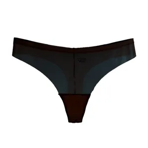 Seamless breathable mesh thong panties for women, comfortable low-waist daily wear detail.