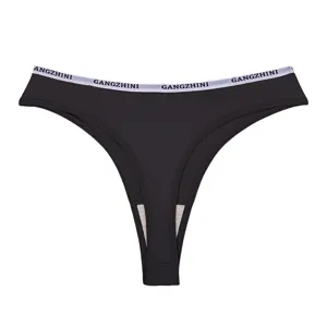 Donna perizoma senza cuciture mutandina tinta unita comoda sport yoga perizoma con vita elastica
