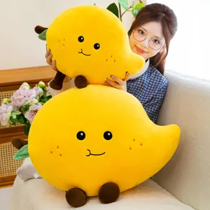 Joli coussin en peluche mangue doux fruit dessin anime en peluche pour fille canape voiture deco