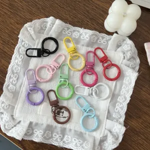 Set di portachiavi moschettoni a molla in metallo colorato per accessori fai da te