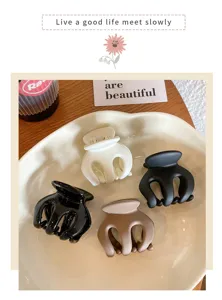 Grande set di mollette per capelli, pinze zucca opache e lucide per le donne code di cavallo.