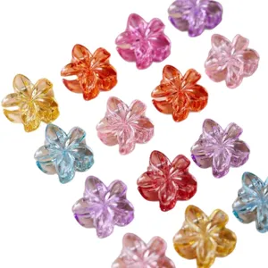 Mollette per capelli floreali colorate per bambine, simpatici mini accessori in acrilico.