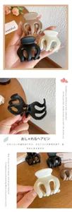 Molletta per capelli geometrica opaca da donna, elegante fermaglio per coda di cavallo e accessorio chic.