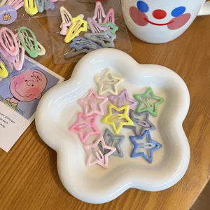 Juego de pinzas para el pelo de estrella pastel para ninos accesorios adorables estilo
