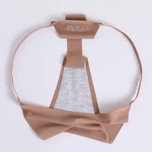 Seamless ice silk low waist women thong underwear detail view showing soft stretch fabric