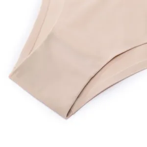 Mutandine donna senza cuciture a vita bassa tinta unita traspirante comoda intimo base