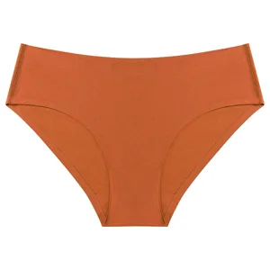 Seamless women's briefs detail shot, smooth texture, comfortable everyday basic underwear.