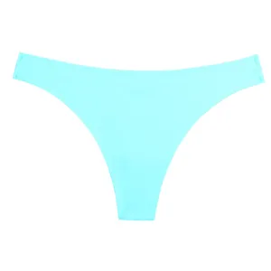 Tanga da donna in seta di ghiaccio senza cuciture vita bassa monocolore comodo.