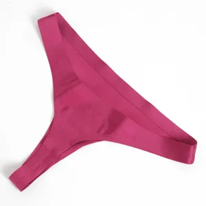 Donna sexy perizoma senza cuciture vita bassa traspirante intimo monocolore giornaliero