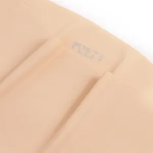 Seamless high-waist breathable thong detail shot, comfortable nylon spandex fabric daily.