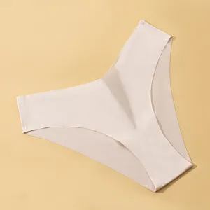 Braga de mujer en V de seda de hielo sin costuras, ropa interior transpirable comoda.