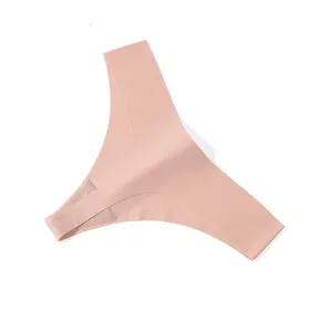 Tanga in seta di ghiaccio senza cuciture, vita bassa traspirante, comodo per uso quotidiano.