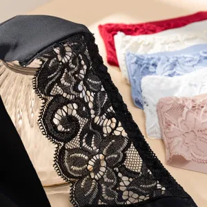 Women lace floral low waist panties breathable seamless sexy briefs main product view display