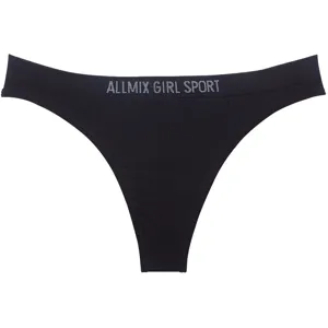 Tanga sportivo nero da donna a vita bassa, intimo sexy confortevole e traspirante dettaglio.