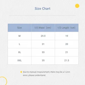 Size chart guide for women leopard print seamless low-waist thong underwear details.